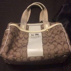 Coach coated canvas bag
